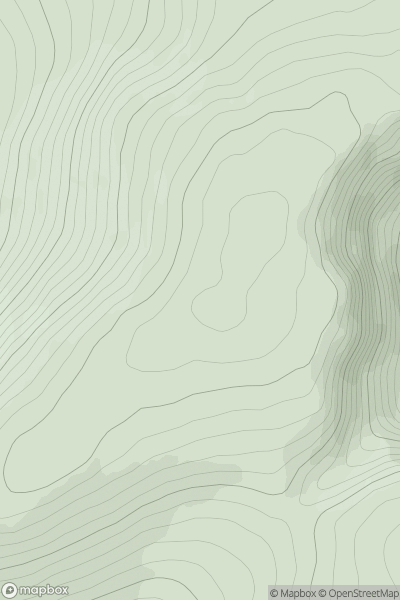 Thumbnail image for Geal Charn [Glen Albyn and the Monadh Liath] showing contour plot for surrounding peak